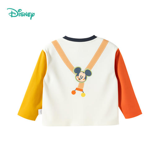迪士尼宝宝男童长袖T恤纯棉上衣2025秋季新款儿童t恤打底衫秋装ZD3ES015* 商品图8