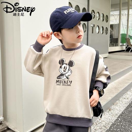 迪士尼男童卫衣春秋款儿童衣服帅气炸街男孩春装大童上衣春季洋气 商品图2