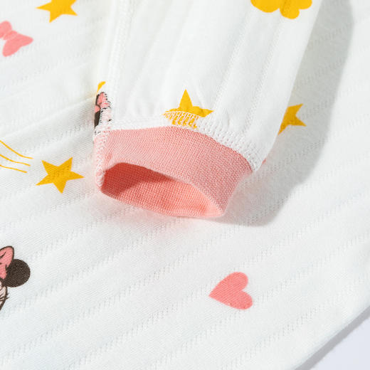 迪士尼春秋季新款女童前开连体衣纯棉女宝满月哈衣卡通印花可外穿爬爬服ZD3EL023 商品图14