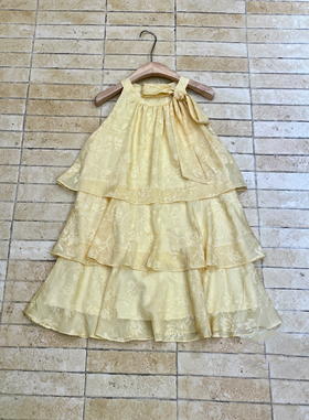 【门店同款】ENJOY夏季“悠然之境”茉莉黄蛋糕裙 163793906