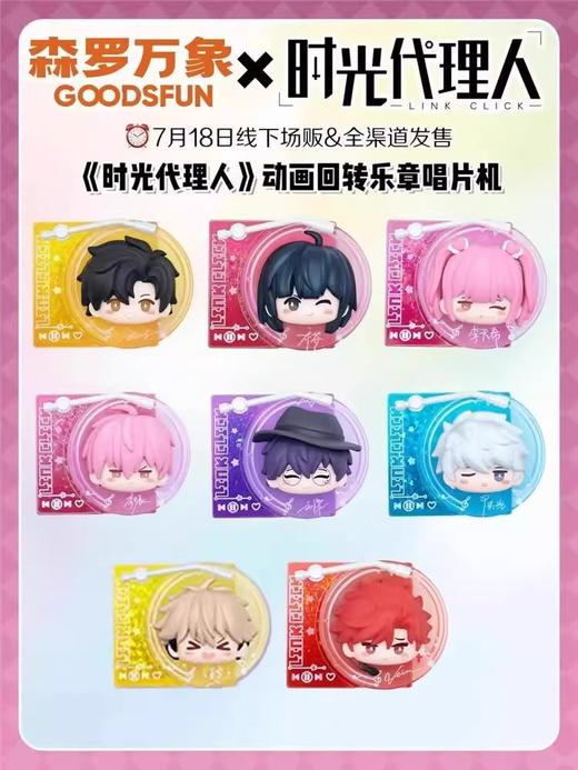 集卡社 时光代理人 回转乐章唱片机 16包/盒 盲盒 商品图0