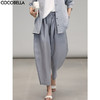 COCOBELLA简约气质莱赛尔休闲裤夏透气遮胯九分奶奶裤PA7005 商品缩略图0