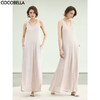 COCOBELLA慵懒风银葱针织连衣裙百合粉无袖背心式长裙FR3197 商品缩略图0