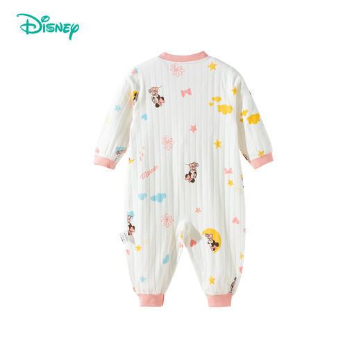 迪士尼春秋季新款女童前开连体衣纯棉女宝满月哈衣卡通印花可外穿爬爬服ZD3EL023 商品图11