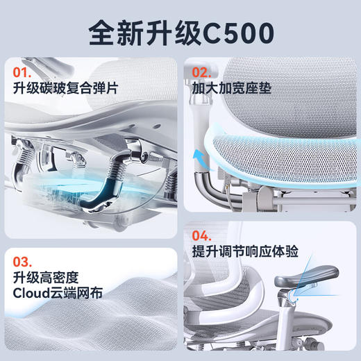 西昊Doro C500 人体工学椅电脑椅家用办公人机椅子人工力学座椅电竞椅 商品图1