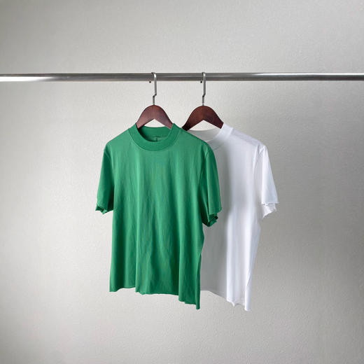 ROW风纯色圆领短袖T恤！女2025新款简约百搭宽松短款上衣！ 商品图1