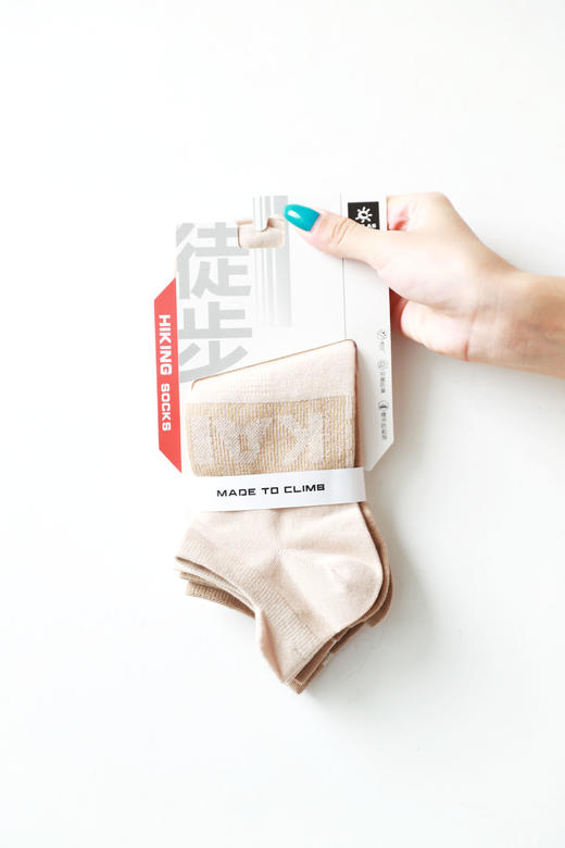 无骨衍缝+足弓固定，coolmax纱线户外徒步毛圈低帮袜2双装C071468 商品图10