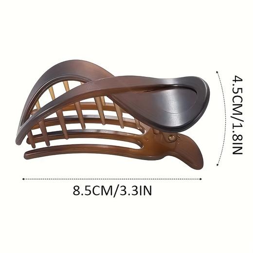 【9.9抢❗8字形盘发发夹】磨砂盘发鲨鱼夹，简约气质抓夹，多发量也能夹住，耐摔耐用，后脑勺发抓夹子女鲨鱼夹鸭嘴夹发饰品QQ 商品图1