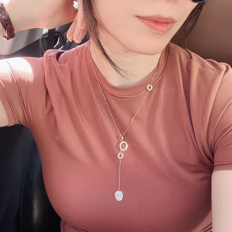 “小金币”锁骨项链 PN0003-816 玫瑰金 小圆环锁骨项链颈袖添香