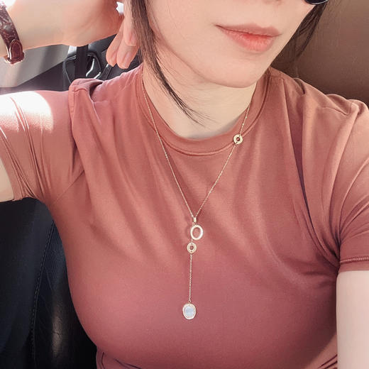 “小金币”锁骨项链 PN0003-816 玫瑰金 小圆环锁骨项链颈袖添香 商品图0