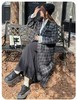 双十二福利！【诗铭洛可】XC7647时尚大衣格子宽松大码秋冬夹棉外套 商品缩略图1