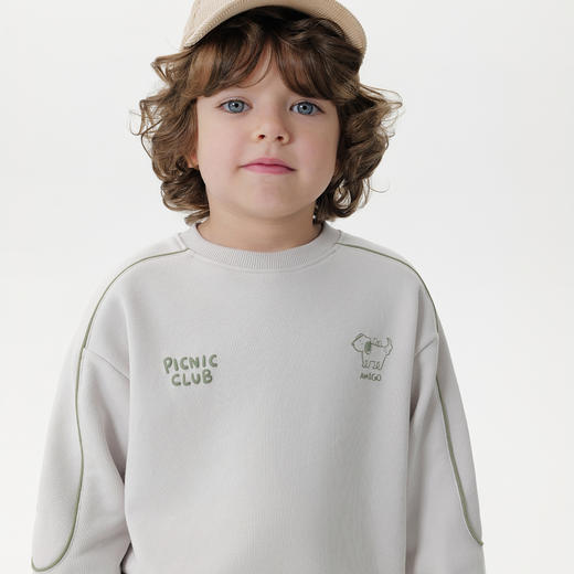 马克珍妮男童山系双色出游套装宝宝卫衣套装2025年秋装新款551288 商品图2