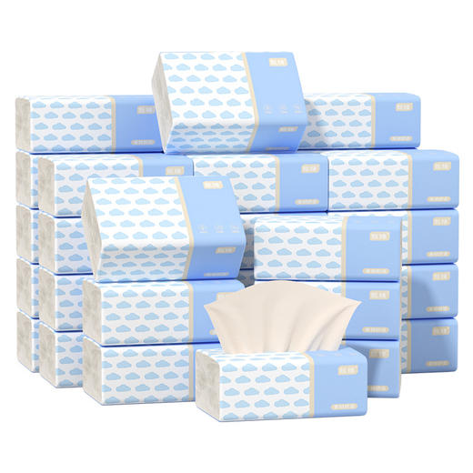 「原生竹浆！立体绵柔」40包抽纸家庭装卫生纸加大尺寸纸抽面巾纸居家日用原生竹浆纸巾擦手纸抽纸 商品图4