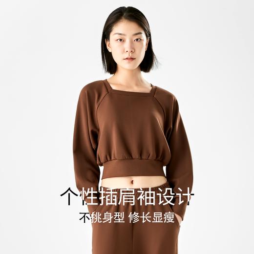 完型女士21A短卫衣卫裤套装 | 宽松舒适、柔软透气、轻盈上身感、立体裁剪设计、修身显瘦、休闲有型 商品图4