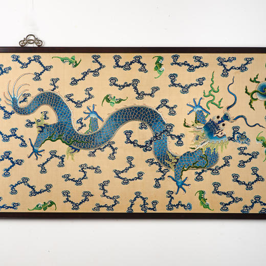 清代“龙戏珠”宫廷刺绣 商品图1