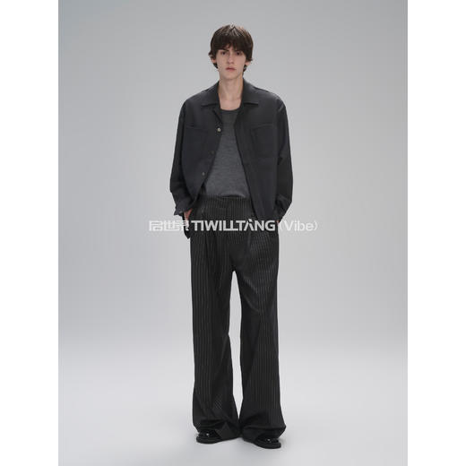 启世录TIWILLTANG“凛寒幻界”超细可机洗花织美丽诺羊毛休闲背心 商品图4