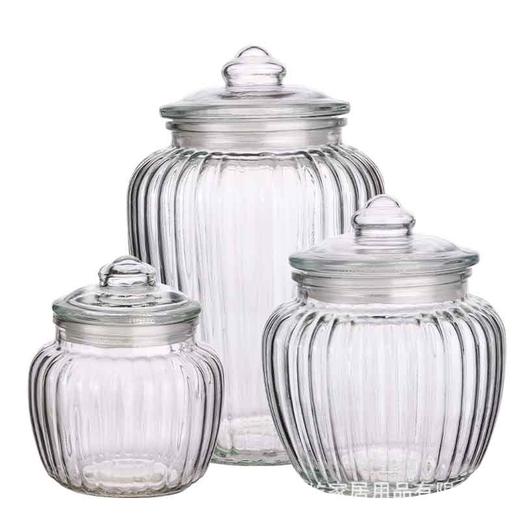 「3件套！无铅玻璃」大容量加厚玻璃密封罐 带盖家用腌制泡菜酿酒五谷杂粮储物收纳坛子厨房用品 商品图1