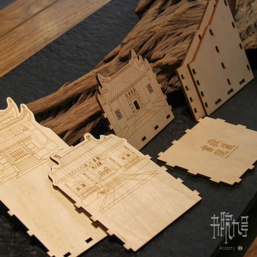 岳麓书院木笔筒 商品图1