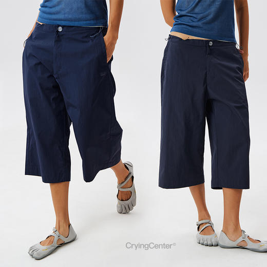 CryingCenter H型可调节腰头休闲七分裤 哭喊中心 商品图0