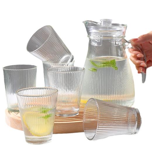 【凉水壶套装 浮光水具玻璃7件套】冷水壶高级感玻璃水杯家用 商品图4