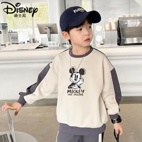 迪士尼男童卫衣春秋款儿童衣服帅气炸街男孩春装大童上衣春季洋气