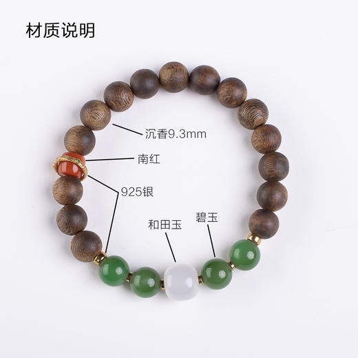 xy0444沉香+和田玉转运手串 商品图9