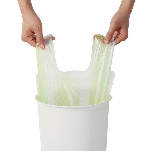 【批发】美丽雅双色1丝加厚防破背心垃圾袋 100个/卷 商品图2