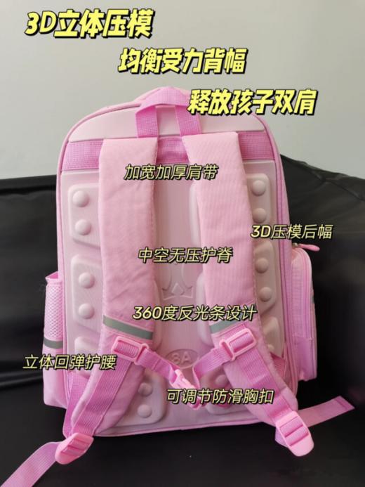 🔥外贸原单好货！升级双层加厚款，加入今年拉布布卡通元素💖，简直不要太好看~【儿童护脊书包】🖤能帮孩子减负的书包🎉脊背双护， “轻”装上阵❗ 商品图7