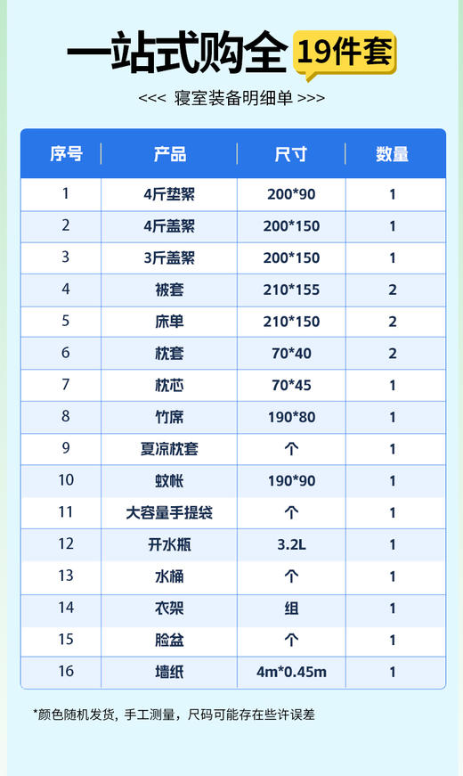 【到校自提】2025新生超值大礼包精选寝室用品套餐内含19件 商品图2