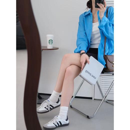 （小眠专属）湖蓝色苎麻衬衫 | 夏日显白神器 纯苎麻面料 会呼吸的面料 商品图1