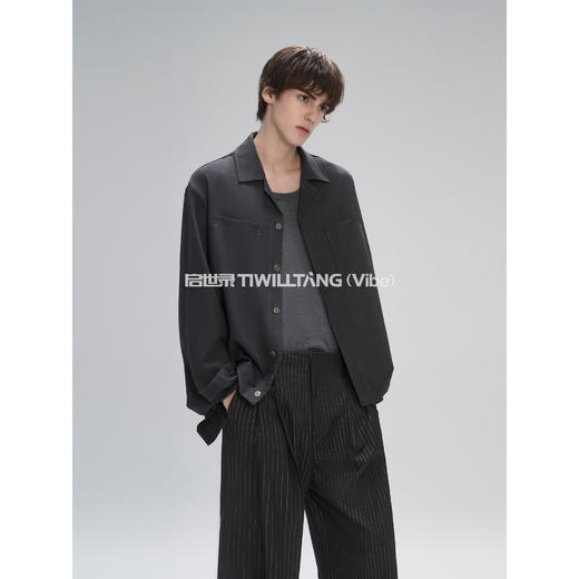 启世录TIWILLTANG“境异拟象”抗皱透气异形长袖衬衫套装 商品图4