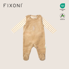 【云优选】FIXONI宝宝丝绒背带裤哈衣套装-限时清仓