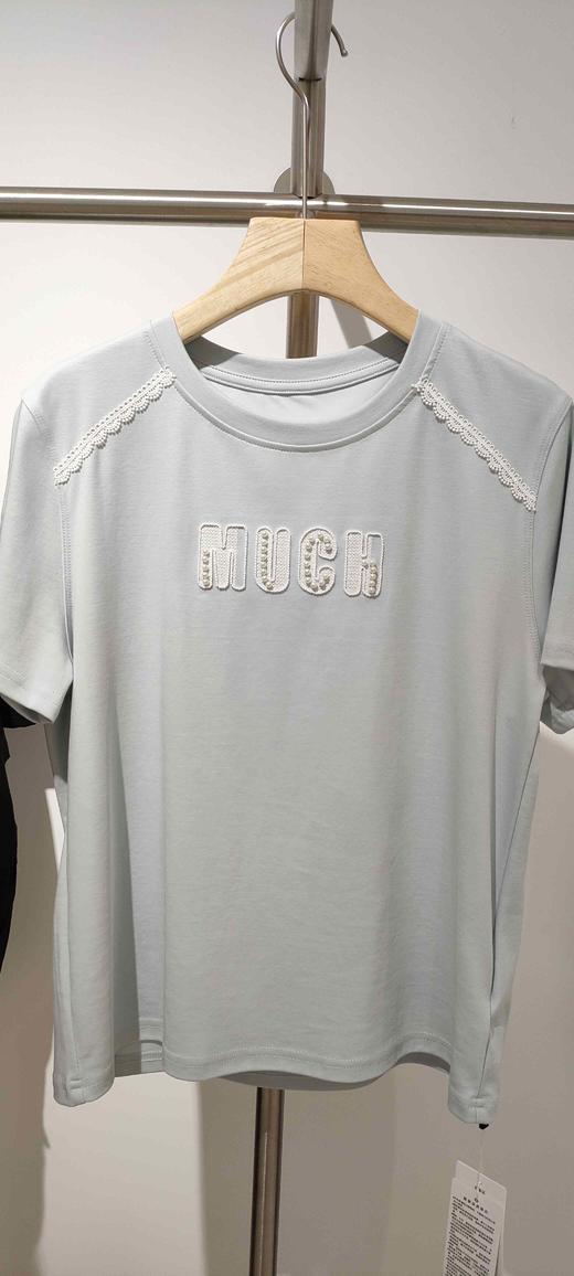 581111字母钉珠棉T 商品图1