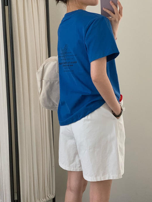 （小眠专属）海岛蓝T恤 | 打造夏日时髦穿搭，显白又gao级 商品图2