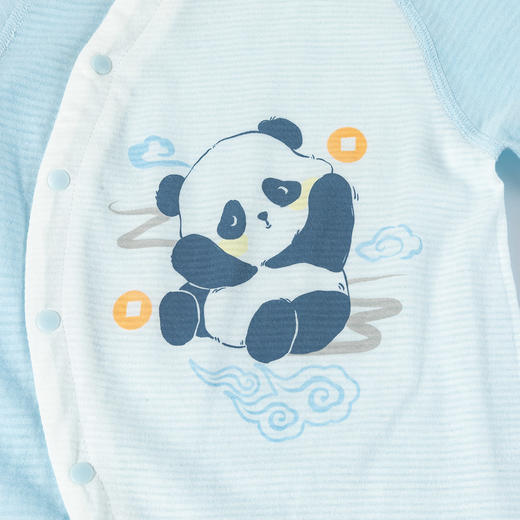 贝贝怡【2件装7A抗菌哈衣】春秋新款男女宝宝侧开连体衣满月抱衣爬服ZB3EL012 商品图14