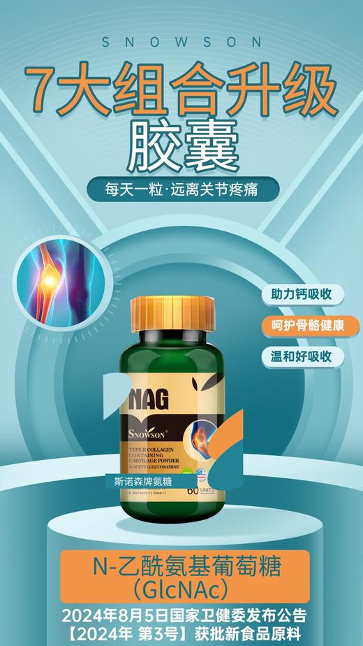 斯诺森氨糖含Ⅱ型胶原蛋白软骨粉 关注关节营养 美国原装进口 商品图14