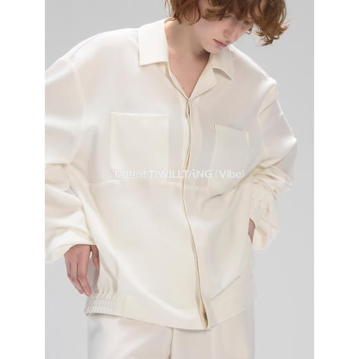 启世录TIWILLTANG“异境虚决”抗皱透气慵懒百搭异形长袖衬衫套装 商品图4