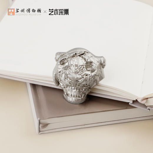 苏州博物馆 亚述印象金属浮雕冰箱贴金狮/银狮 商品图2