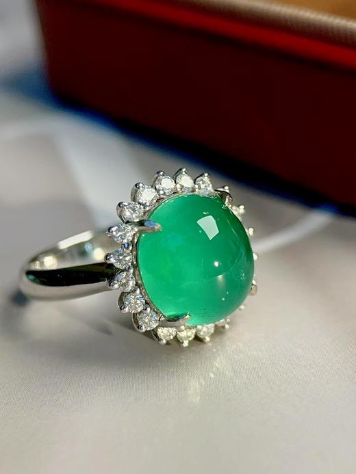 5.6克拉素面祖母绿戒指 商品图2