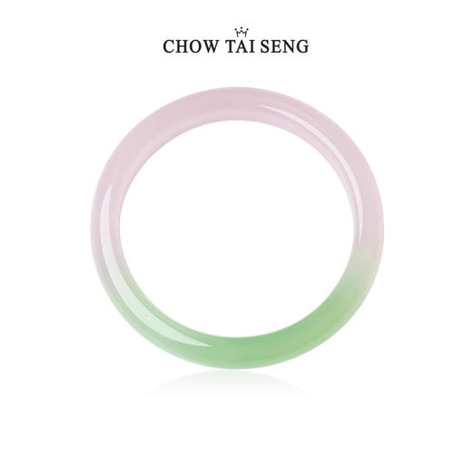 【特价秒杀】周大生素玉玉髓手镯女款婉约气质设计新中式镯子生日礼物送女友 商品图2