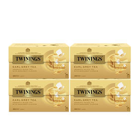 【森哥优选】川宁 4盒100袋 豪门伯爵红茶 英国进口twinings 茶包英式奶茶专用茶叶茶粉 25袋