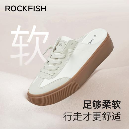 【901 半拖】Rockfish 901不怕湿包头半拖厚底增高德训帆布鞋 商品图6
