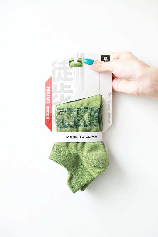 无骨衍缝+足弓固定，coolmax纱线户外徒步毛圈低帮袜2双装C071468 商品图11