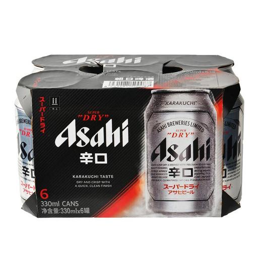 朝日朝日超爽啤酒330ml*6/组 商品图1