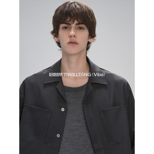 启世录TIWILLTANG“境异拟象”抗皱透气异形长袖衬衫套装 商品图1