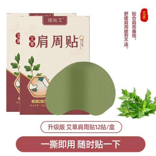 艾草膝盖贴 艾叶颈椎贴腰椎贴 艾灸贴暖贴艾草贴12贴/盒 商品图8