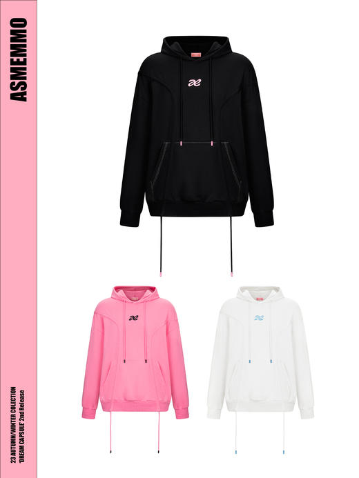 启世录TIWILLTANG•“白日梦画册”绣花抽绳戴帽卫衣 商品图4