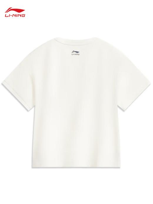李宁（LI-NING）潮流运动短袖T恤衫女2025秋季圆领文化衫AHSV464 商品图5