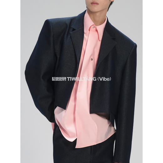 启世录TIWILLTANG“焕御浮际”短款挺阔简约时尚袋盖西装套装 商品图3