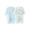 贝贝怡【2件装7A抗菌哈衣】春秋新款男女宝宝侧开连体衣满月抱衣爬服ZB3EL012 商品缩略图12